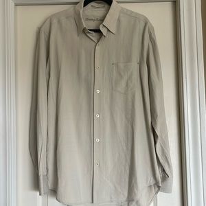 Tommy Bahama 100% Silk Skyscraper Long Sleeve Textured Shirt Sz Medium NEW